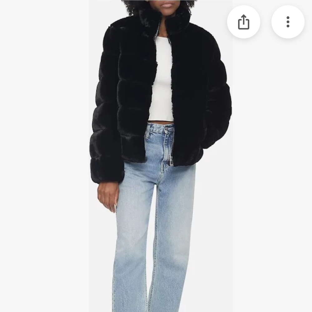 Calvin Klein fur jacket
